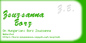 zsuzsanna borz business card